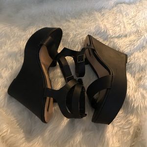 Forever 21 Black Wedges